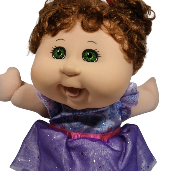 PA 15 FB 14” Cabbage Patch PLAY ALONG 2007 Brunette Hair Green Eyes Happy Face - Picture 2 of 9